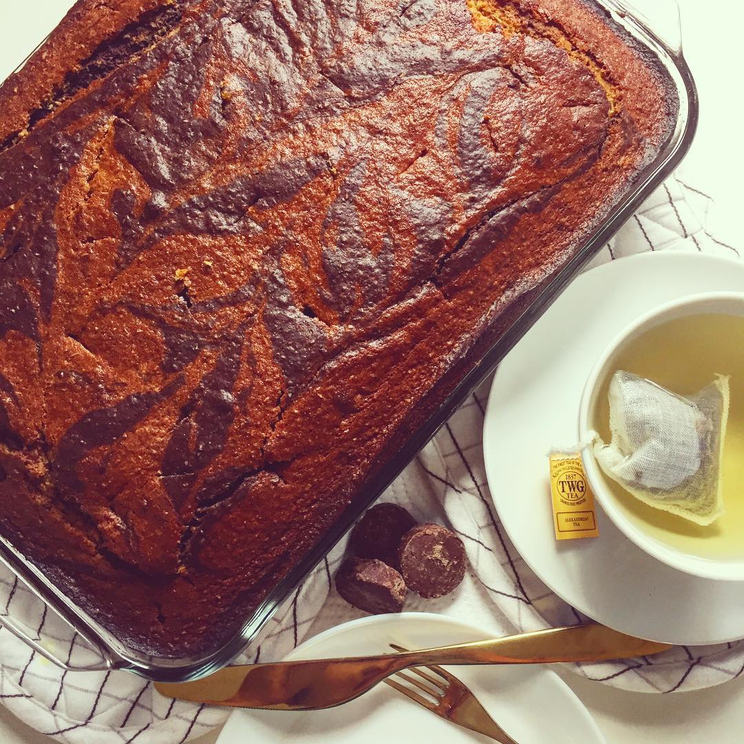 vegan orange chocolate cake